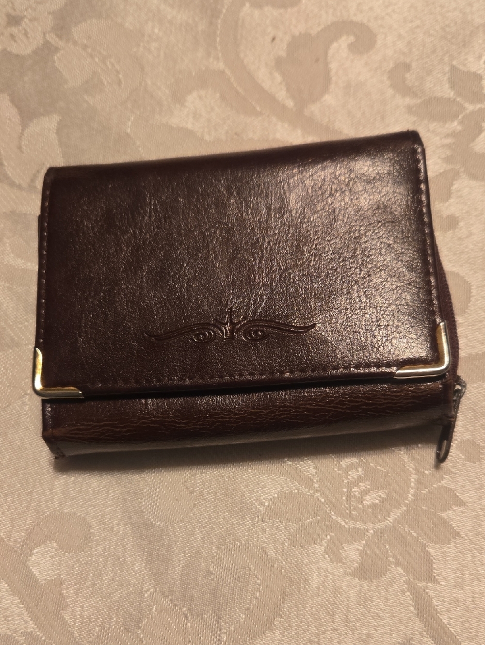 Brown Ziparound Wallet